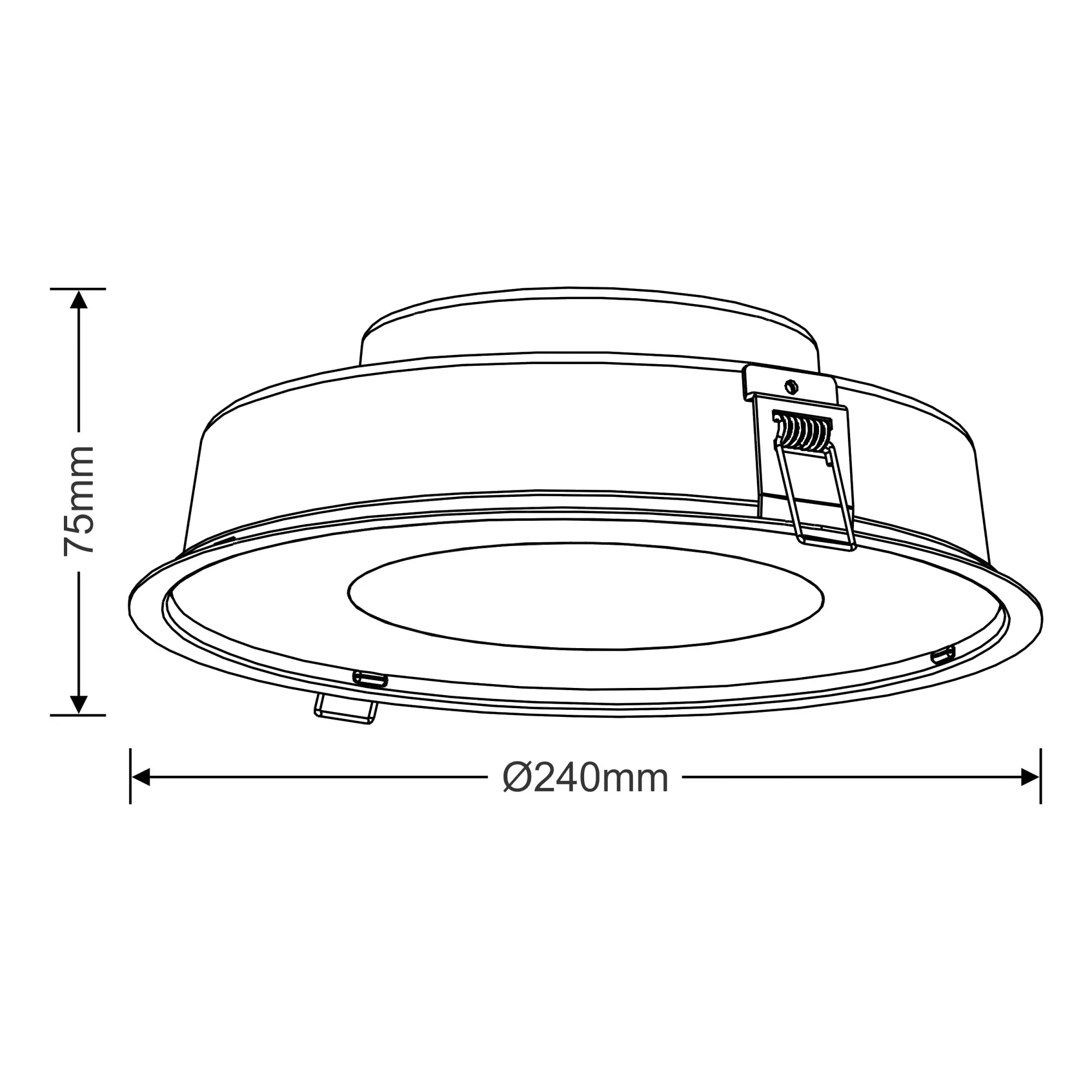 Brook 15 Recessed Ceiling Luminaires Dlux Round Recess Ceiling